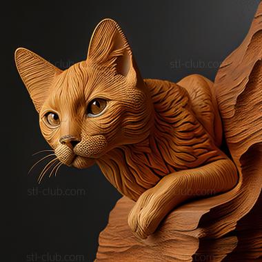 3D model st Mekong Bobtail cat (STL)